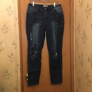Dark blue jeans